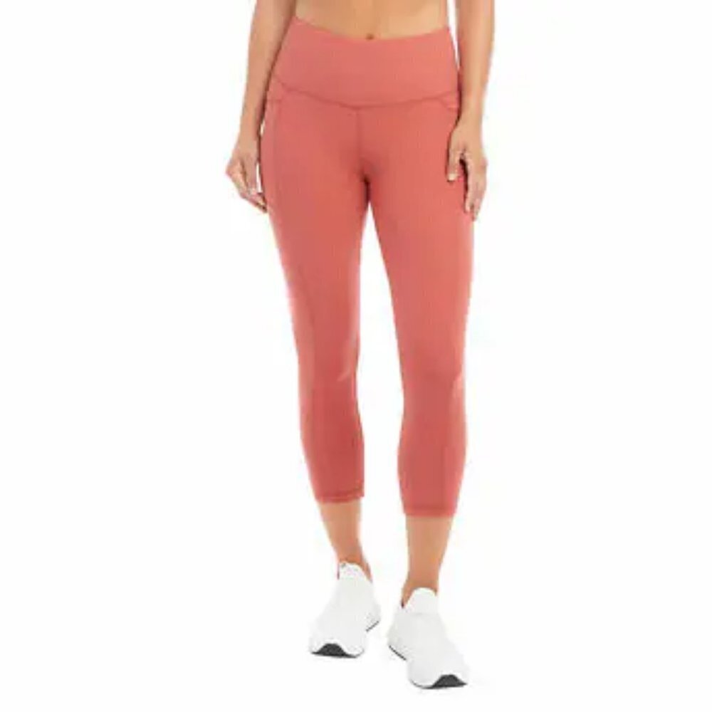 NEW Danskin Reflective Capri Leggings | Orange